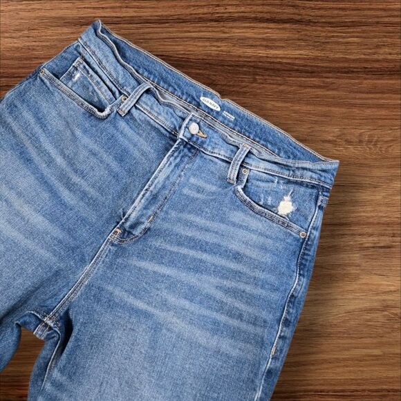 Old Navy Women's Boyfriend Jeans - Blue - Picture 2 of 7